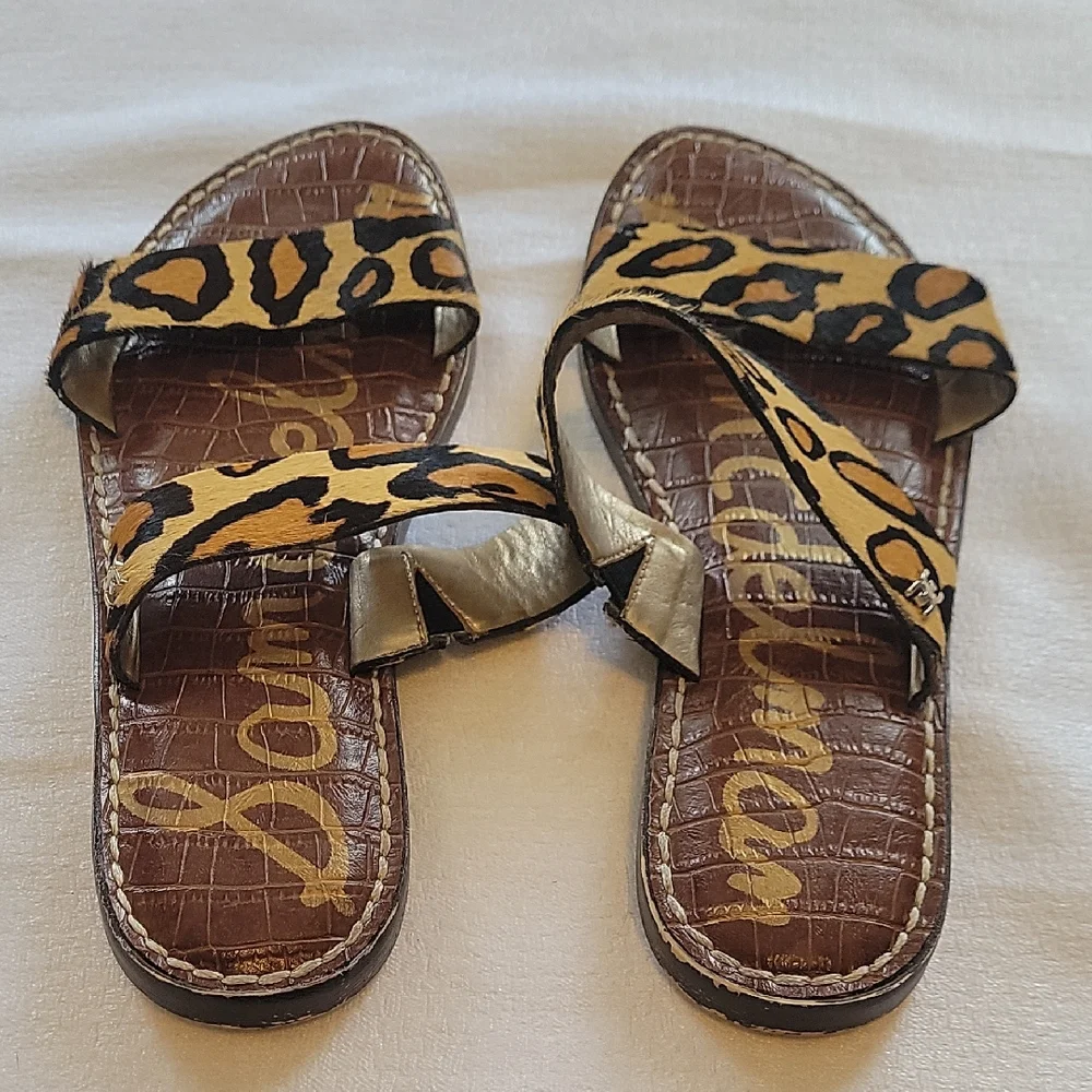 Sam Edelman Leopard Print Women's Sandals Size 6